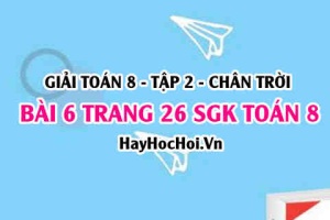 Bài 6 trang 26 Toán 8 Tập 2 Chân trời sáng tạo: Viết phương trình đường thẳng song song